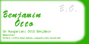 benjamin otto business card